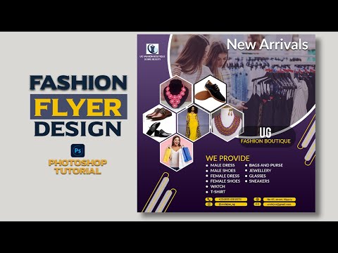 How To Design A Fashion Boutique Flyer in Photoshop | Fashion Flyer Design | Flyer Design