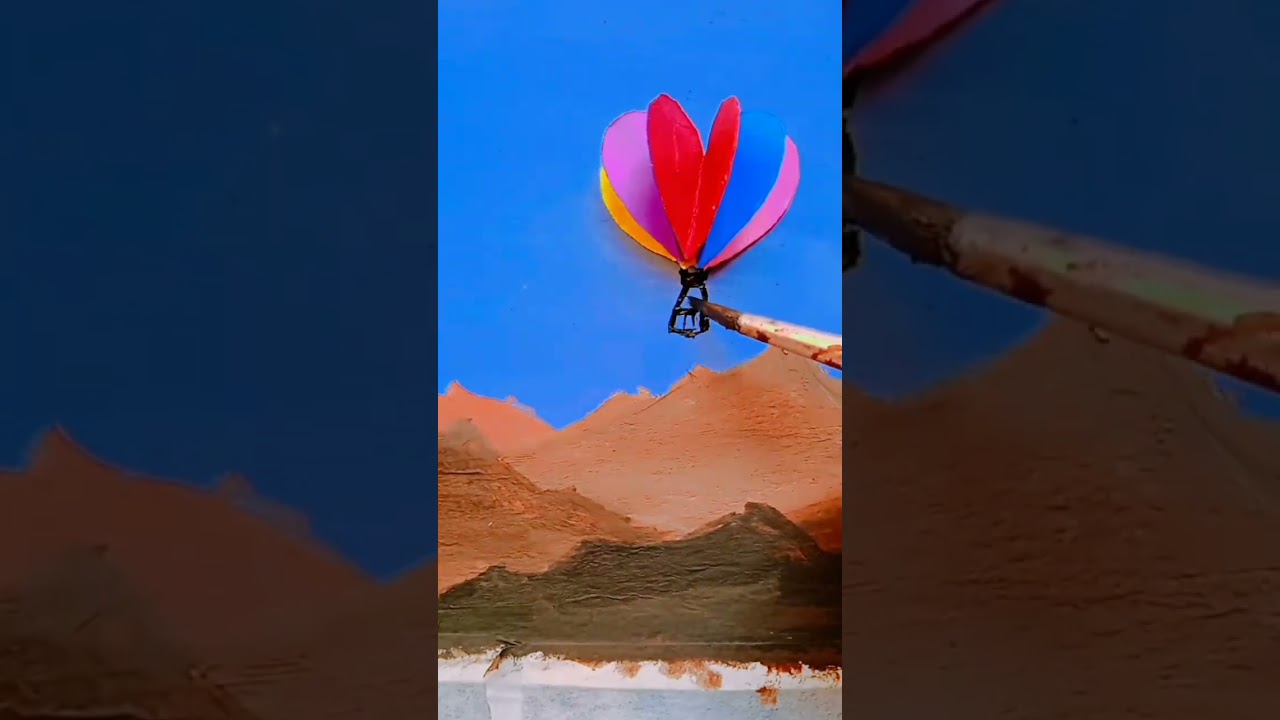 hot air balloon✨💙🤍 