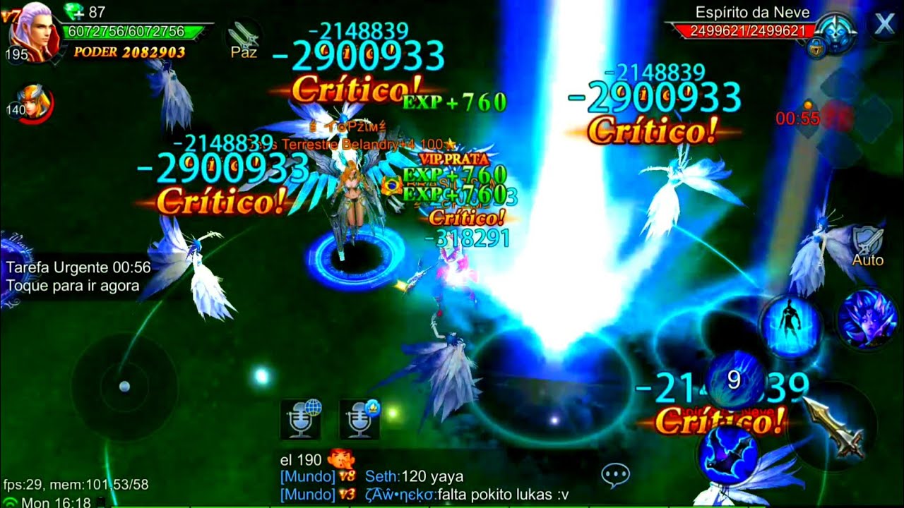 ATIVANDO CHUVA E SOBINDO +22.484 PODER - Goddess Primal Chaos Mobile MMORPG - YouTube