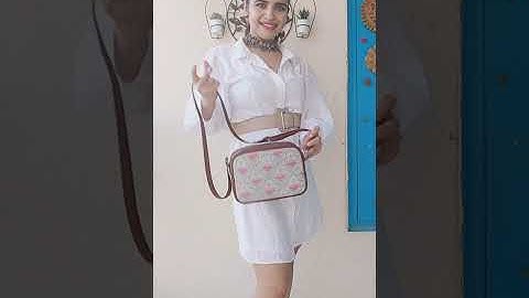 Casual Styling | Karur Aquamarine Floral Motif Sling Bag