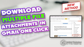 How to download multiple file attachments in Gmail in one click 2024 | Initial Solution