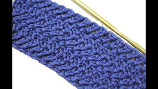Learn How to Crochet the Herringbone Double Crochet Stitch - Left-Handed Video Tutorial