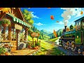 🚂 Cozy Autumn Train Lofi ☕ Chill Café Beats to Stop Overthinking, Relax &amp; Study