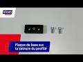 Vidéo: Plaque de base profilé aluminium – 6 mm - Section 60x60 mm – Taraudage M16