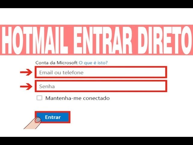 Como entrar direto na caixa de entrada do Hotmail - CCM