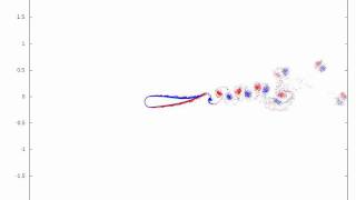 Swimming fish simulation by the VVD method
