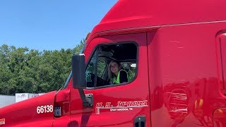 USXpress Orientation: Drug Test, Backing Test & Road Test!! | Trucking Part 20 (Female Truck Driver)