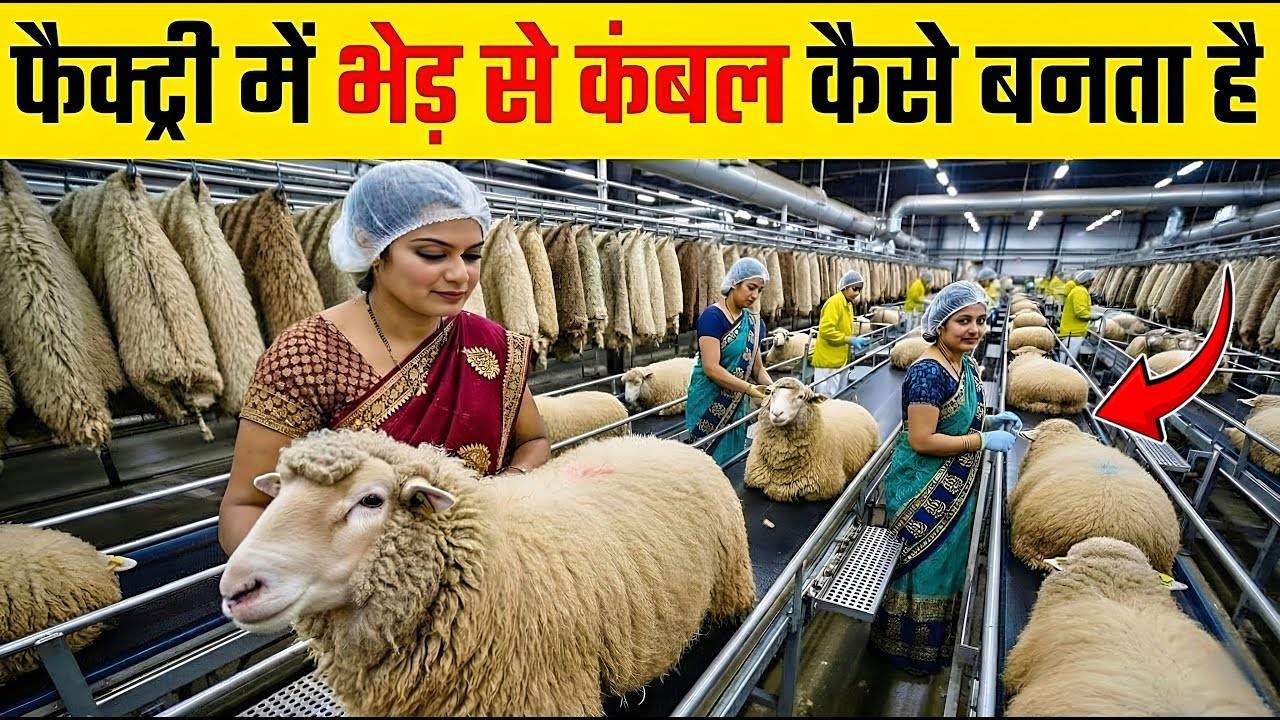भेड़ के बालों से कंबल कैसे बनता है | Blanket Manufacturing Process