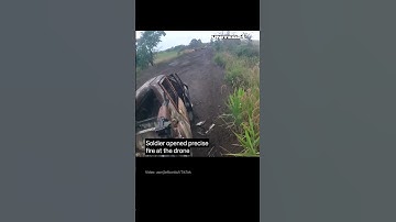 Ukrainian Soldier Eliminated Russian FPV Drone With Machine Gun #warinukraine #drone