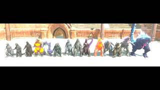 Godzilla roar comparison in ARBS Evolution. Ordered by year. #godzilla #kaiju #arbs