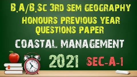 B.A/B.Sc 3rd Sem geography honours previous year question paper #Calcutta #university SEC #1_2_learn