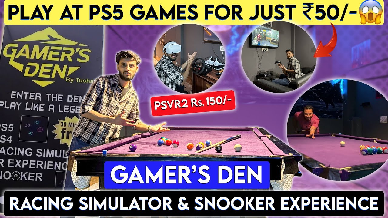 Gamers Den Play PS4,PS5 PSVR2 Games at Affordable Rs.50/- Exploring Gamers Cafe New Delhi|Vlog192