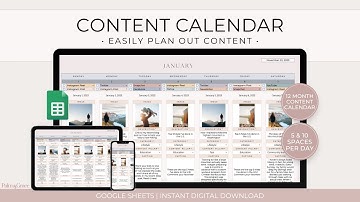 Social Media Content Calendar for Google Sheets - Video Tutorial