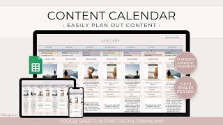 Social Media Content Calendar for Google Sheets - Video Tutorial