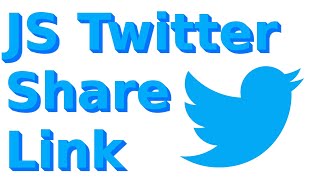 🐦 Html Css JavaScript Twitter Share Url Link Button.