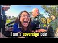 Cops vs Sovereign Citizens — Window Bust &amp; Arrest After Threatening Police