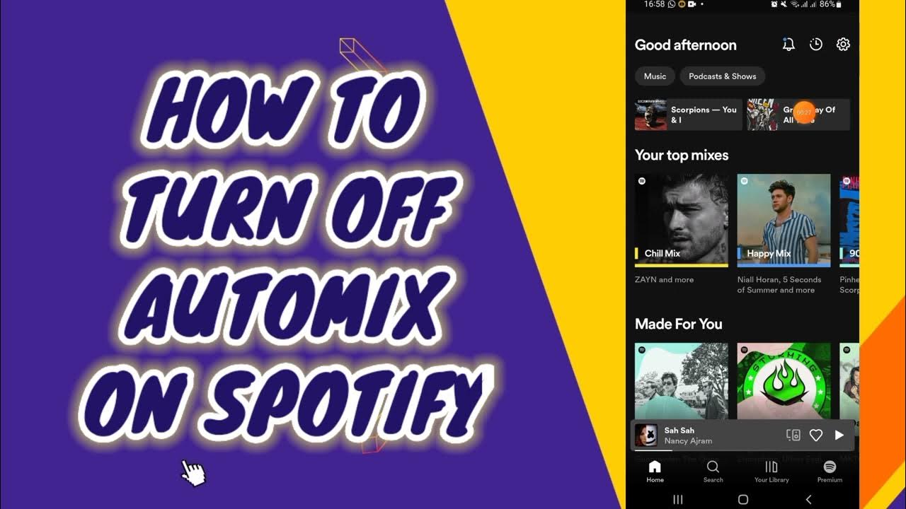 How To Reactivate and Turn Off Automix On Spotify YouTube