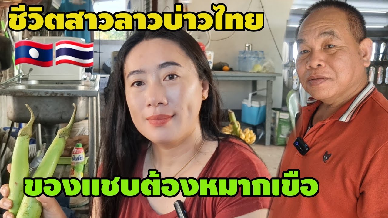 ชีวิตสาวลาวบ่าวไทย ของแชบต้องหมากเขือ #สาวลาว #วิถีชาวบ้าน #cooking #สัมฤทธิ์รักต่างวัย 
