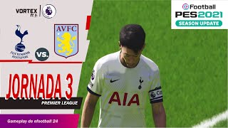 Tottenham vs Aston Villa| Premier League Jornada 3| PES 21