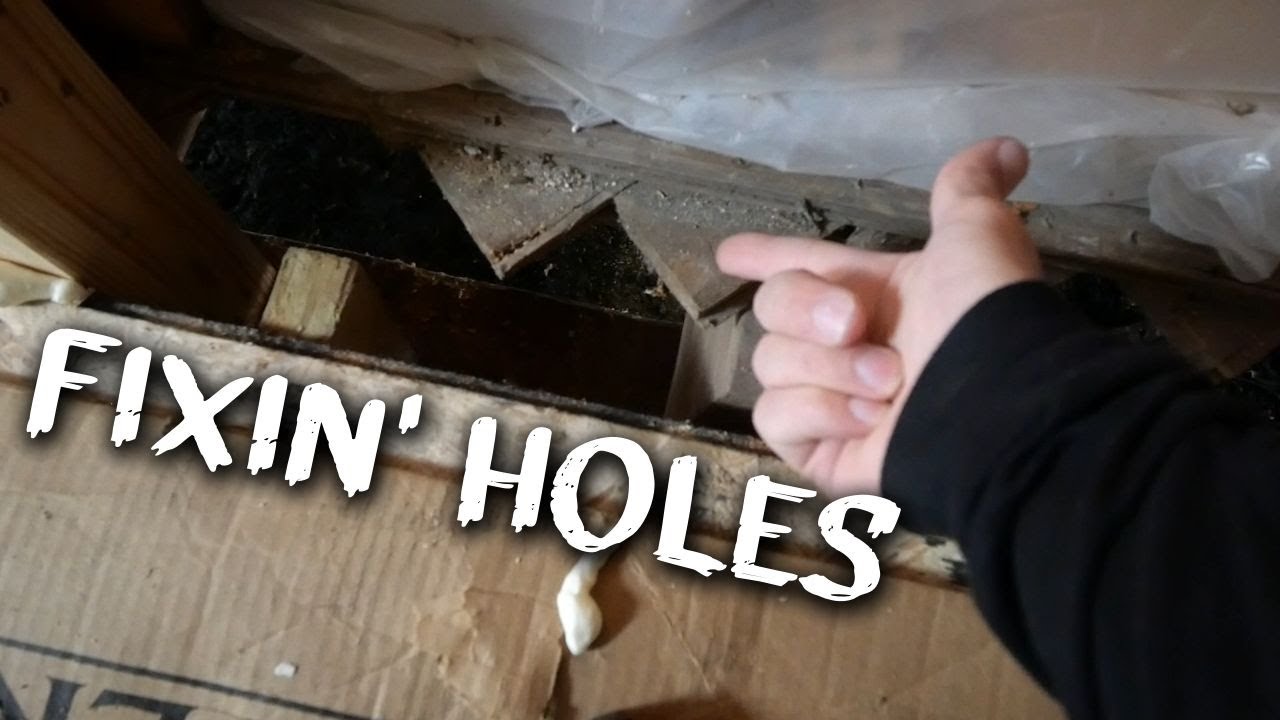 Patching Holes in our Floor Week End Update YouTube