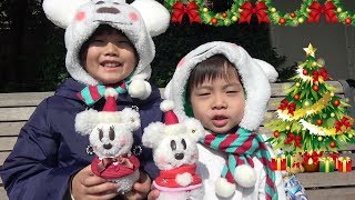 ディズニーシー クリスマス スノースノー クリスタルコンパス 光よ集まれ～♫ こうくんねみちゃん