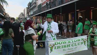 Big crowds turn out on St. Patrick's Day despite early storms