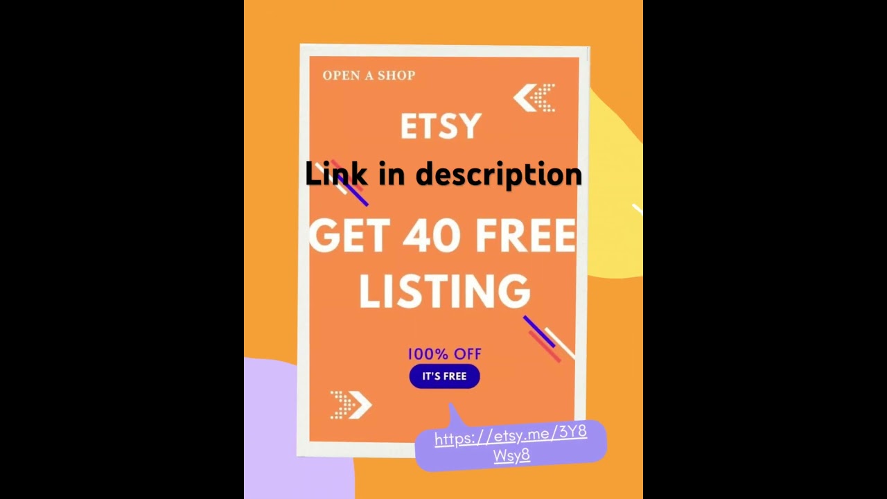 Get 40 Free Listings on Etsy