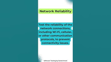 Network Reliability #softwaretesting #iot #iottesting