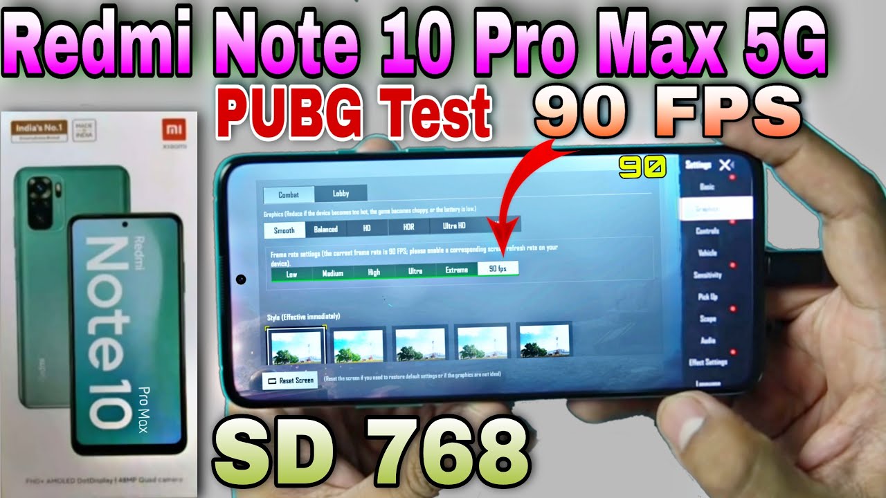 Redmi Note 10 Pro Max 5G PUBG Test |redmi Note 10 Pro Max PUBG Graphics |Redmi Note pro max Unboxing