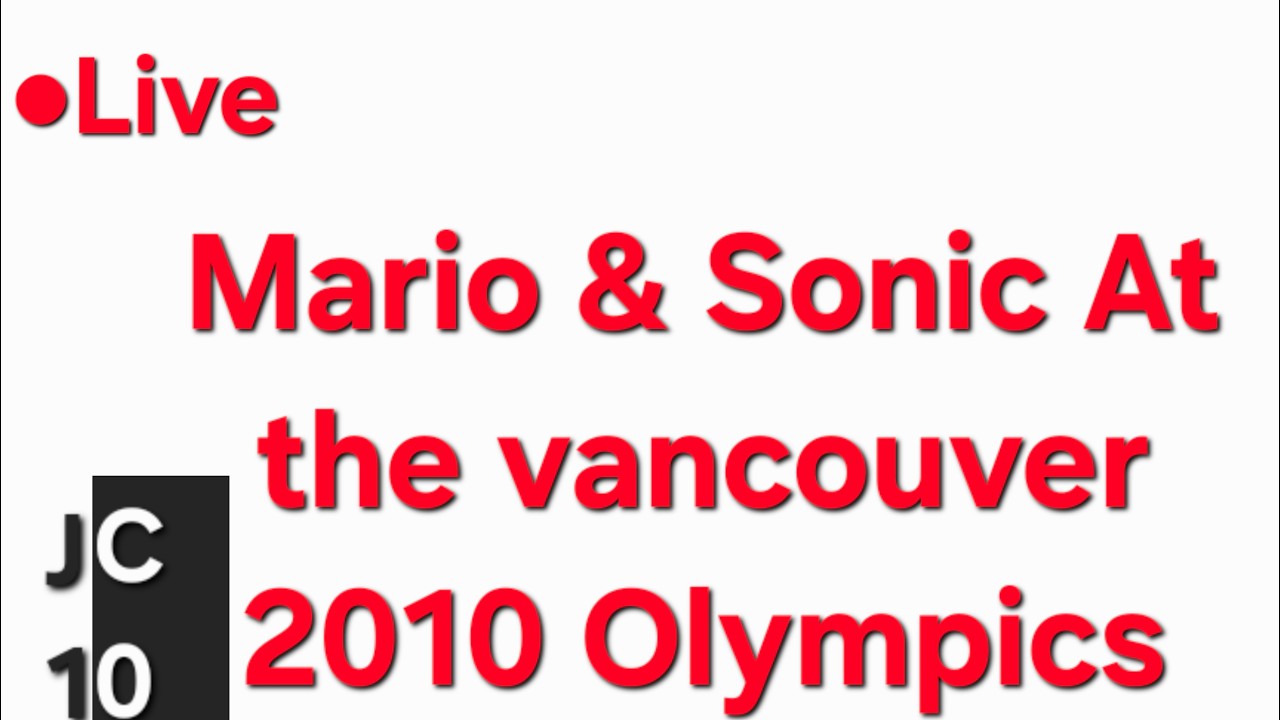 Playing Mario & Sonic at the Vancouver 2010 Olympics