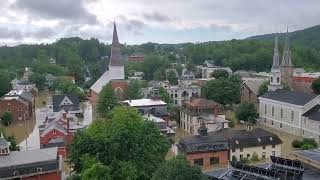 Downtown Montpelier, Vermont, is flooded after storms