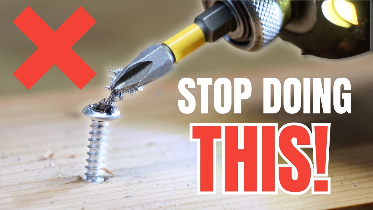 7 PAINFUL Mistakes Beginners (and DIYers) Make with Screws