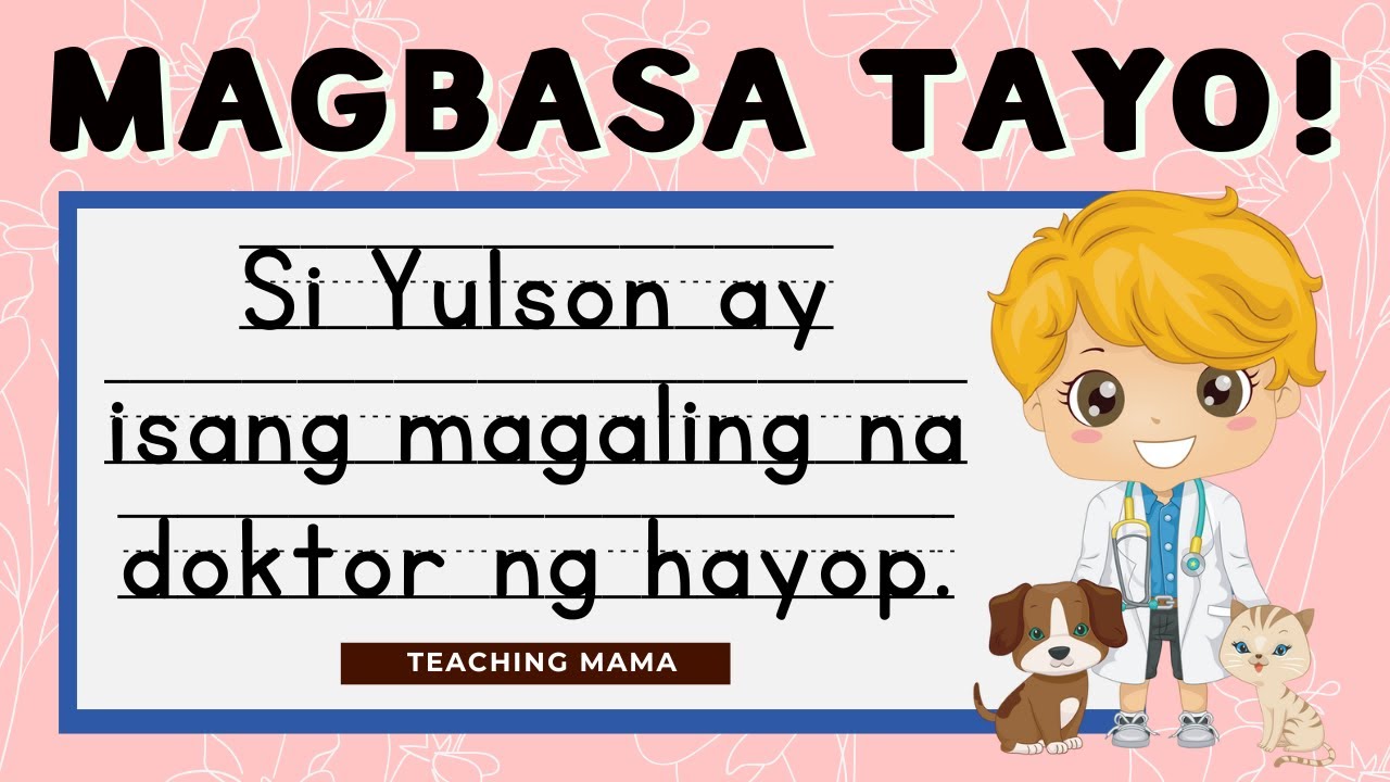 Magbasa Tayo Pagsasanay Sa Pagbasa Ng Pangungusap Kinder And Grade