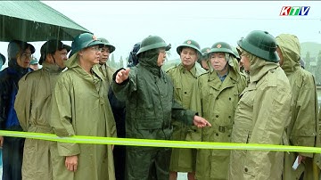 Phó Thủ tướng Chính phủ Hồ Quốc Dũng kiểm tra Công tác khắc phục ngập lụt do mưa lớn tại xã DiênĐiền