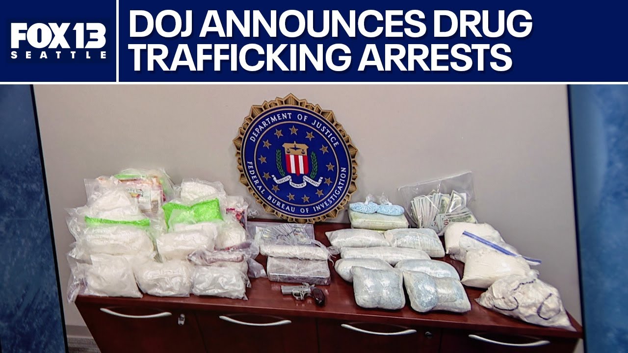 DOJ announces drug trafficking arrests in Seattle - YouTube