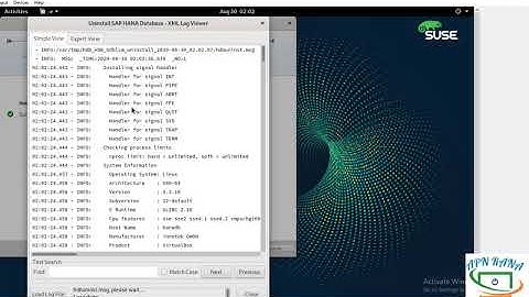 Video 6 - How to Uninstall SAP HANA Database from suse linux