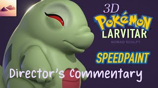 3D Pokémon Speedpaint in Nomad Sculpt: Larvitar  (Director's Commentary) screenshot 5