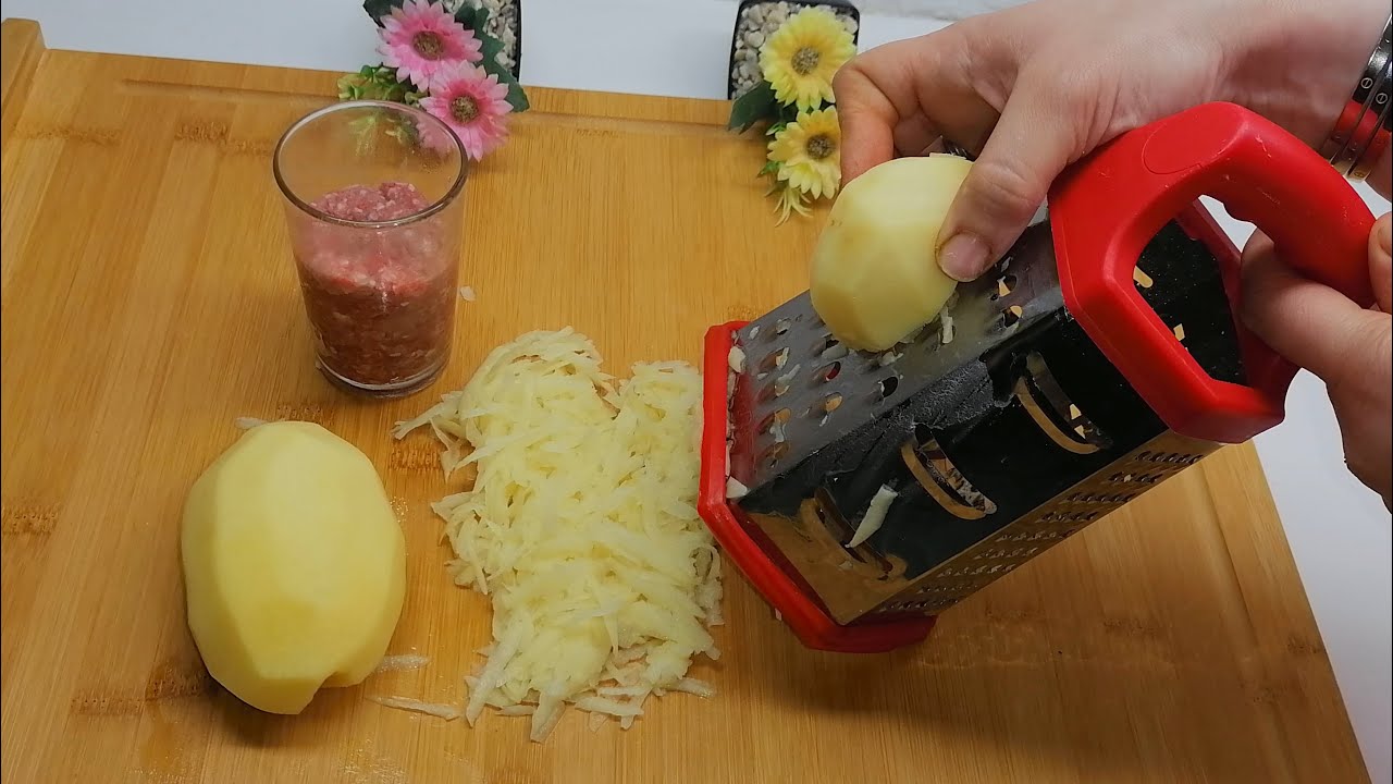 وداعا للكسل أسرع وأسهل وجبة غذاء أو عشاء إقتصادية سريعة التحضير بجوج حبات بطاطس ونص كأس كفتة