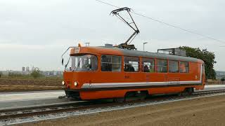 První jízda tramvaje do smyčky Slivenec (Měřící vůz 5521) - 9.10.2023