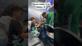 Celebrity Deuce Tatum made it to Dallas for Game 3 to support his dad 🤝 Jayson Tatum! 💚|#Shorts Wealth