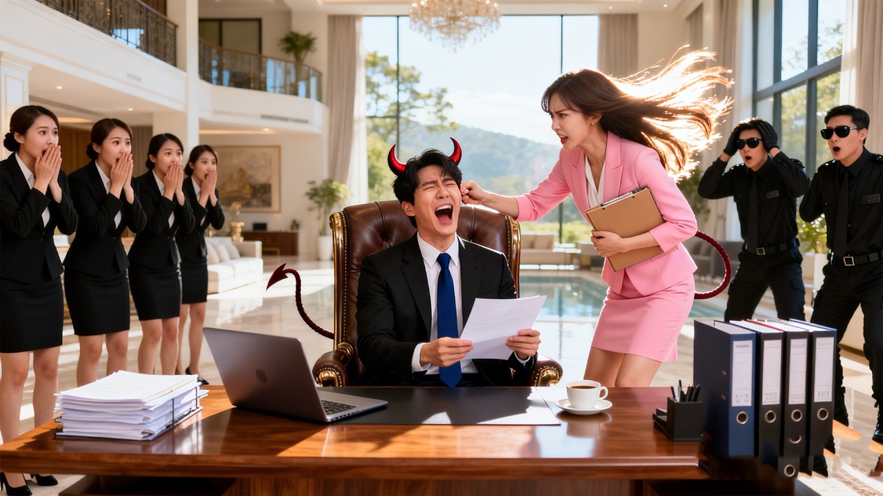 Nadie pudo controlar demonio CEO—¡hasta valiente chica le agarró la oreja, él obedece su capricho!