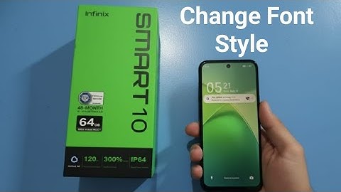 Infinix Smart 10 - How to change font size