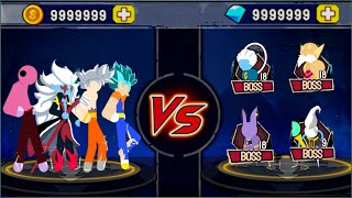 Stickman Warriors Story Mode | Jiren & Vegito vs Toppo & Kabba