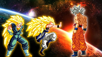 Super Gogeta AI & Super Vegito AI VS Son Goku MUI 3.4 in Jump Force Mugen