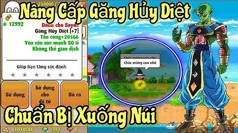 Ngọc Rồng Online   Nâng Cấp Găng Hủy Diệt Cấp7 Cho Siêu Phẩm Chuẩn Namec Bị Xuống Núi