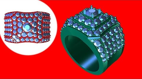 how to design ring with matrix 8 3d modeling software #203 #umphumrin #jewelrydesign #trending