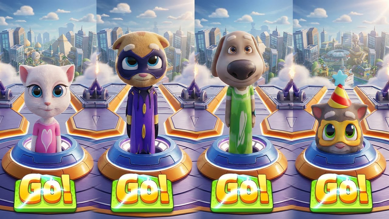 Talking Tom Hero Dash SPECIAL 2025! STAR TOM, TALKING ANGELA, KNIGHT GINGER & TALKING BEN vs RAKOONZ