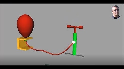 Inflate balloon with hand pump animation in Maya