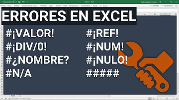 ¿Cuáles y en qué consisten los errores de Excel al realizar funciones o formulas?