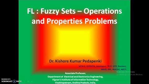 FL : Problem on Fuzzy Set Operations and Properties